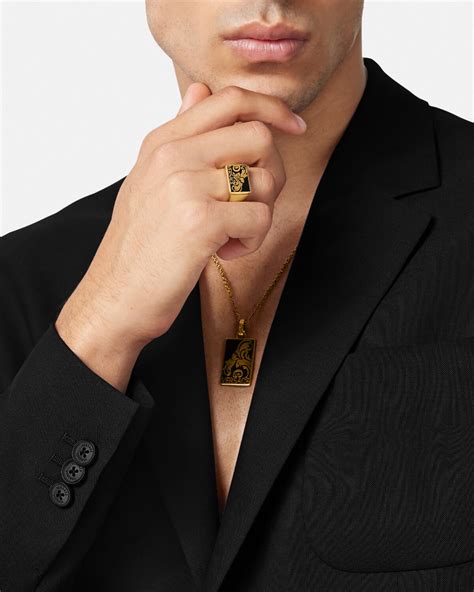 men's versace rings|versace palmette rings.